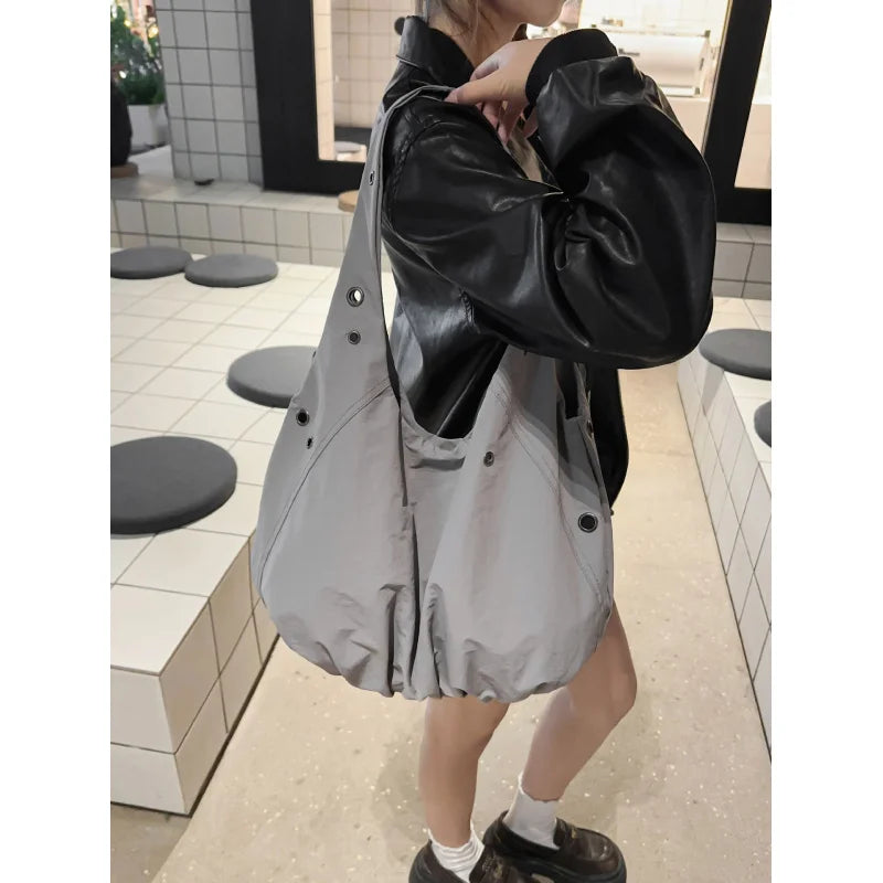 Large Capacity Canvas Nylon Women's Shoulder Tote Bag