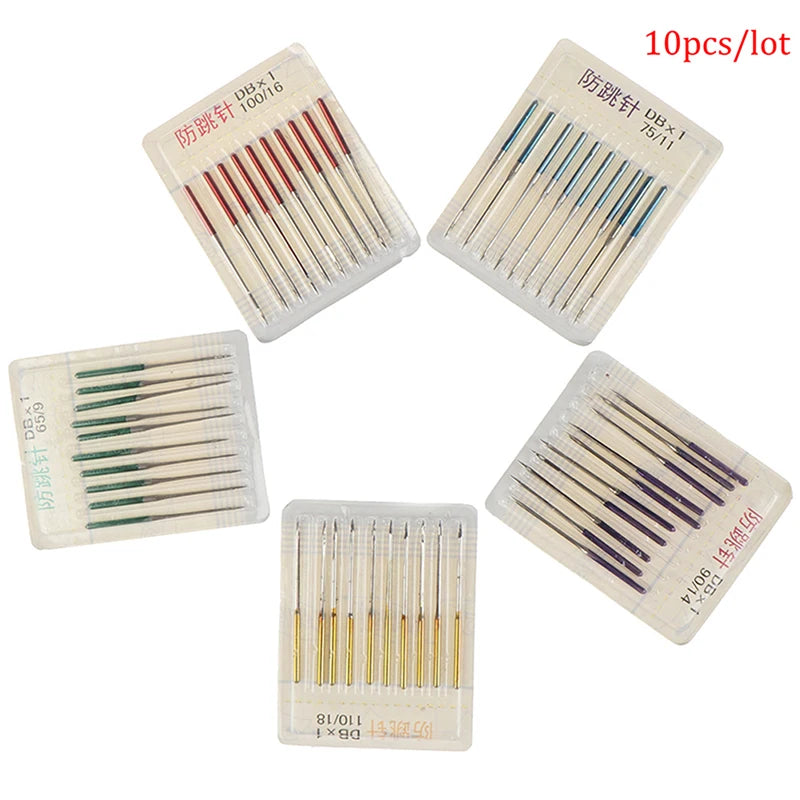 10PCS Anti-Jump Stretch Fabric Sewing Needles – Elastic Cloth Sewing Needles Nixie