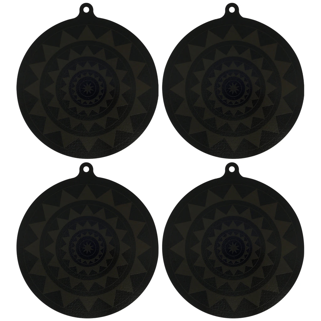 Silicone Induction Hob Protector Mat | Heat-Sensing Non-Slip Induction Cooktop Mat Nixie M 4Pcs Style 1