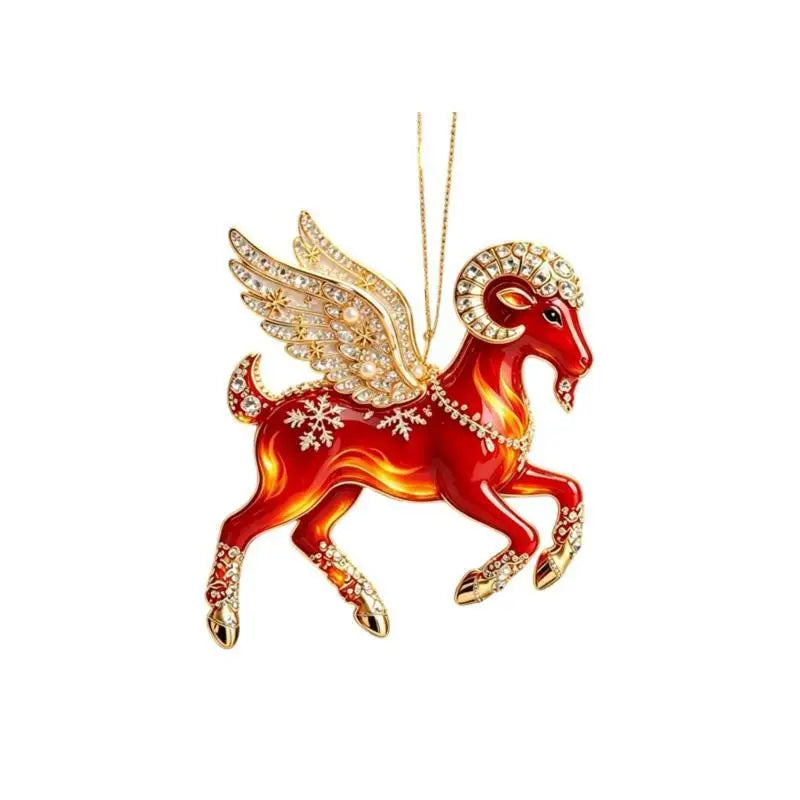 Acrylic Chinese Zodiac Goat Hanging Ornament | Lunar New Year