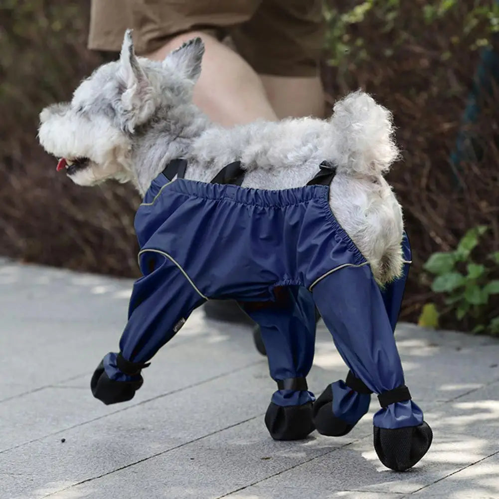 Waterproof Dog Boots with Suspender Sling | Anti-Slip Paw Protector Dog Rain Boots Nixie