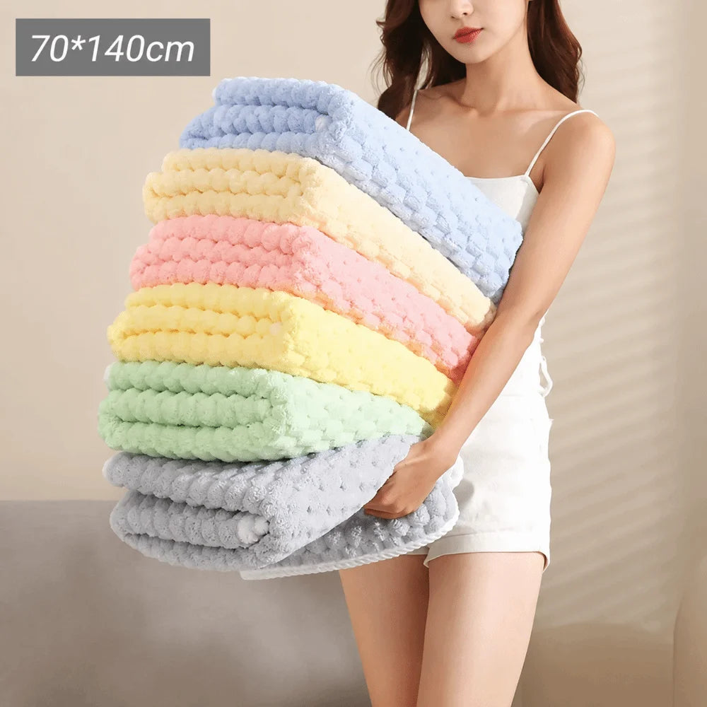 Nixie 70x140cm Coral Fleece Bath Towel – Quick Dry & Absorbent Bath Towel Nixie