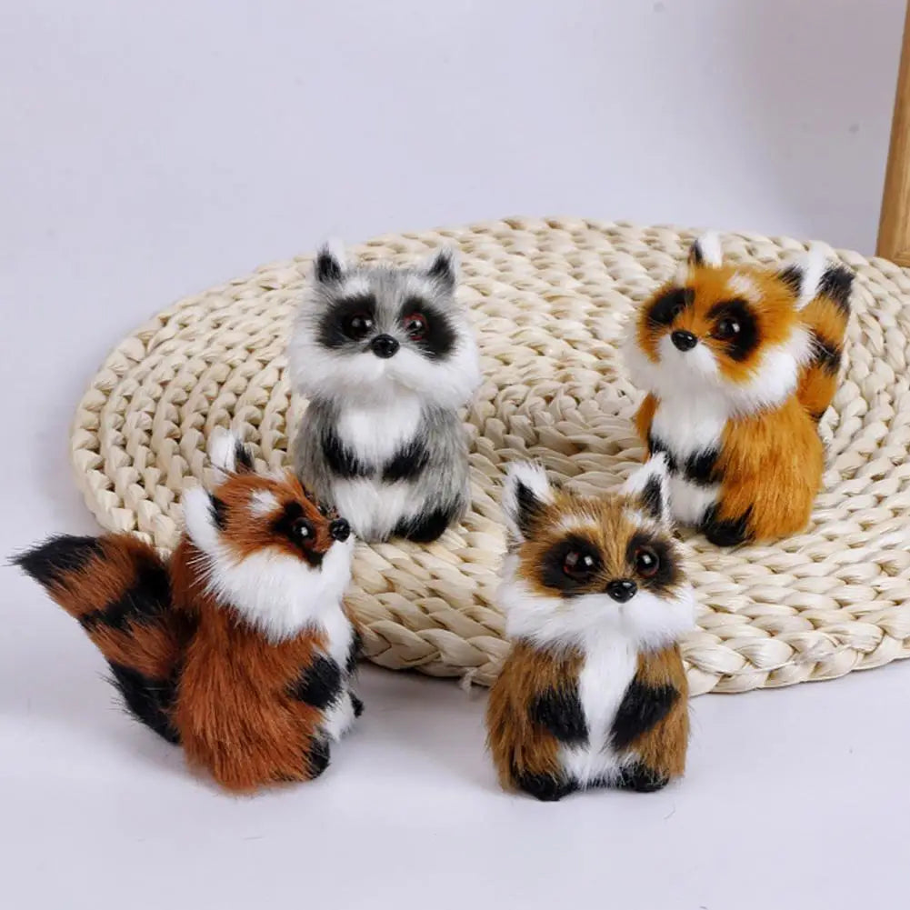 Cute Plush Raccoon Doll Lanyard Bag Charm Pendant Gift Plush Animal Pendant Nixie