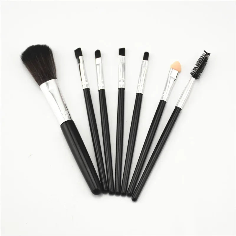 7-Piece Professional Makeup Brush Set | Powder, Blush & Eye