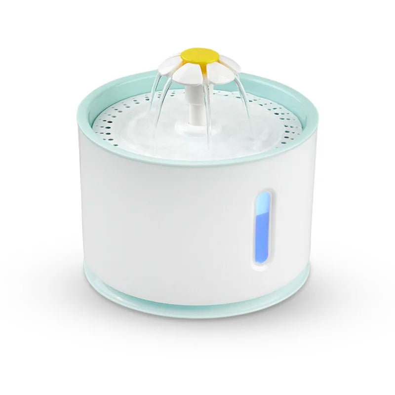 3.4L Stainless Steel Automatic Pet Water Fountain | Nixie Pet Water Fountain Nixie Blue 2.4L No plug