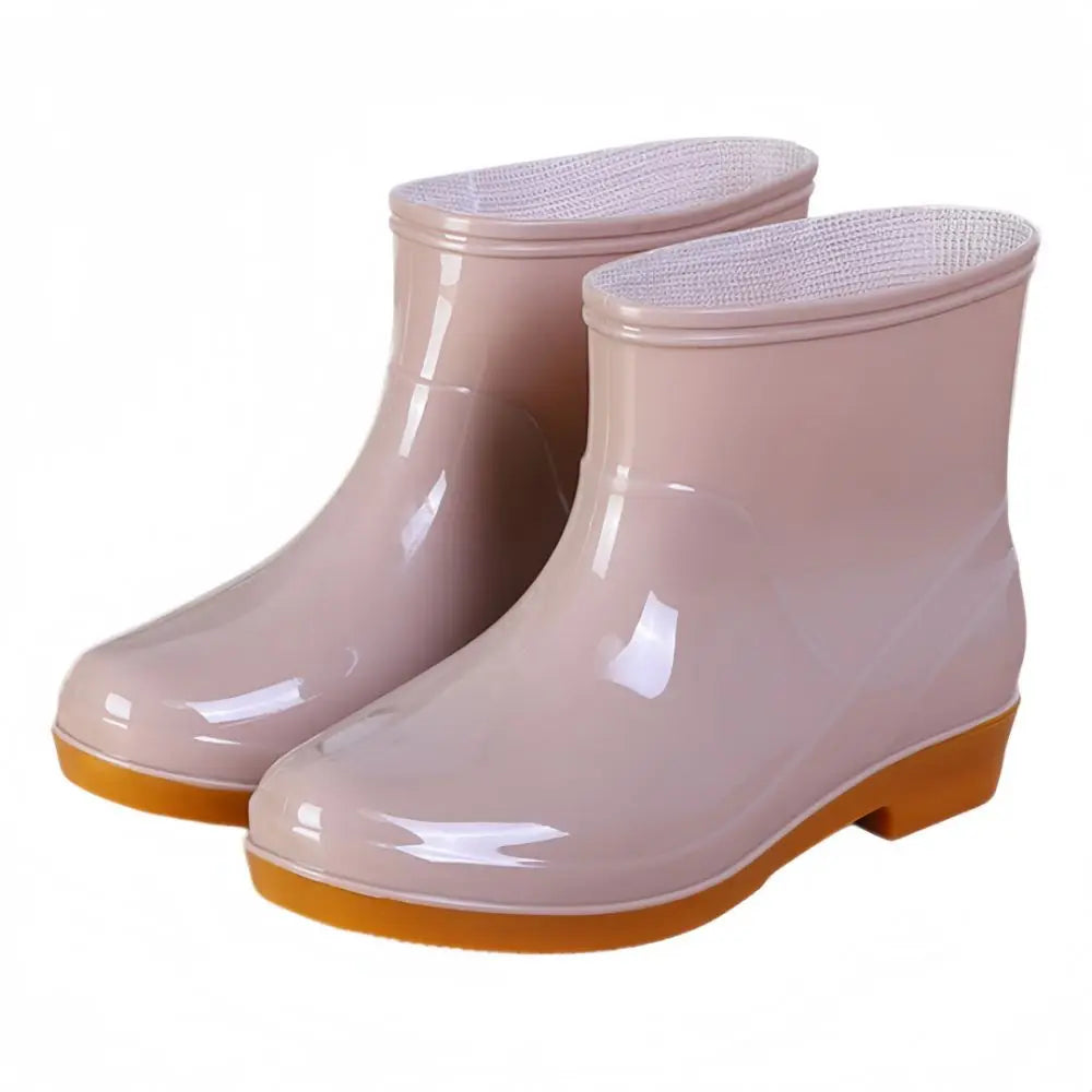 Women's Non-Slip Waterproof Short Rain Boots | Low-Top PVC Women's Rain Boots Nixie