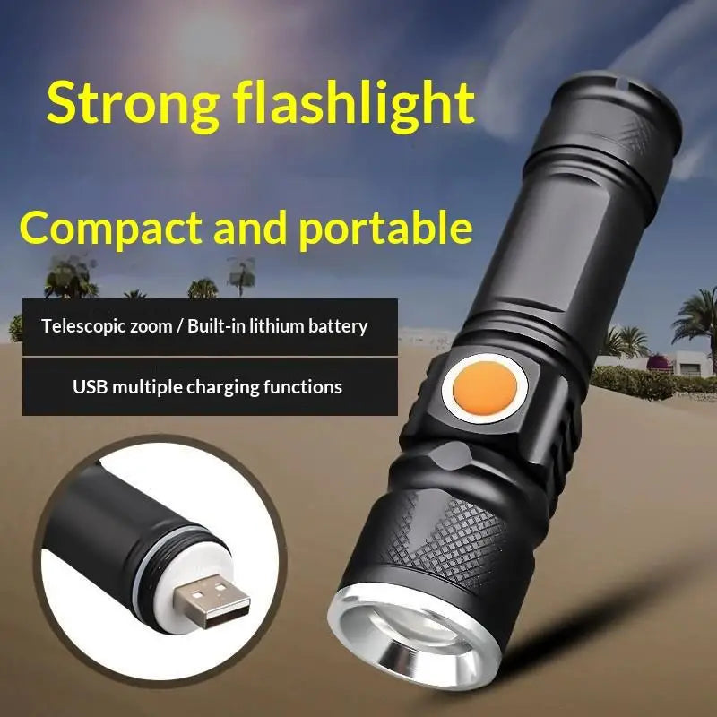 Nixie Zoomable LED Flashlight | USB Rechargeable, Aluminum Alloy LED Flashlight Nixie Default Title
