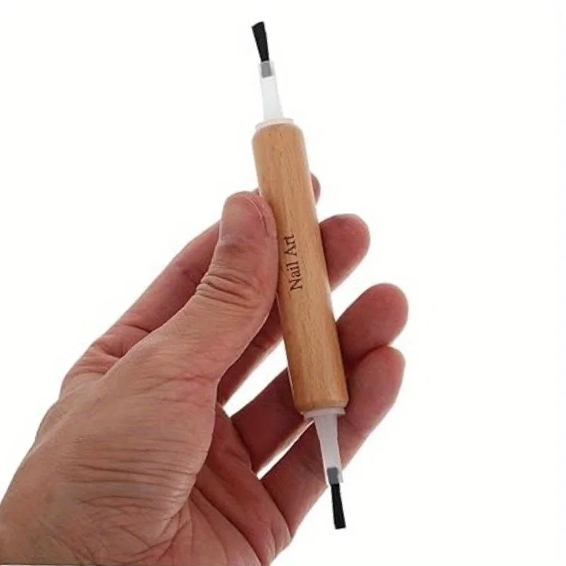 51pc Dual-Ended Nail Art Brush Set – Detachable Wood Handle Nail Art Brush Set Nixie