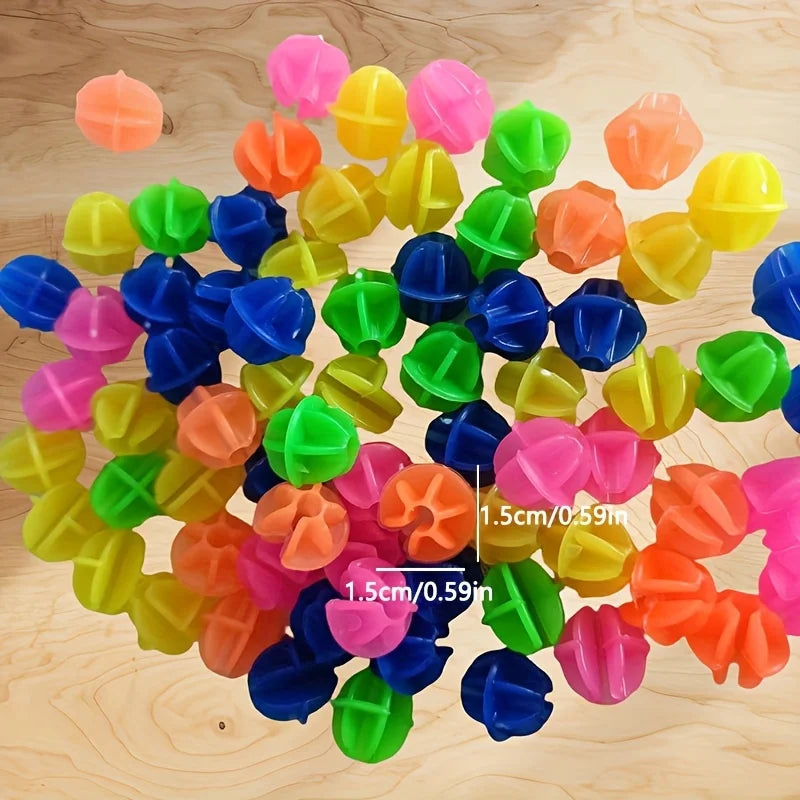 72 Colorful Bicycle Spoke Beads – Clip-On Wheel Decorations Bicycle Spoke Beads Nixie