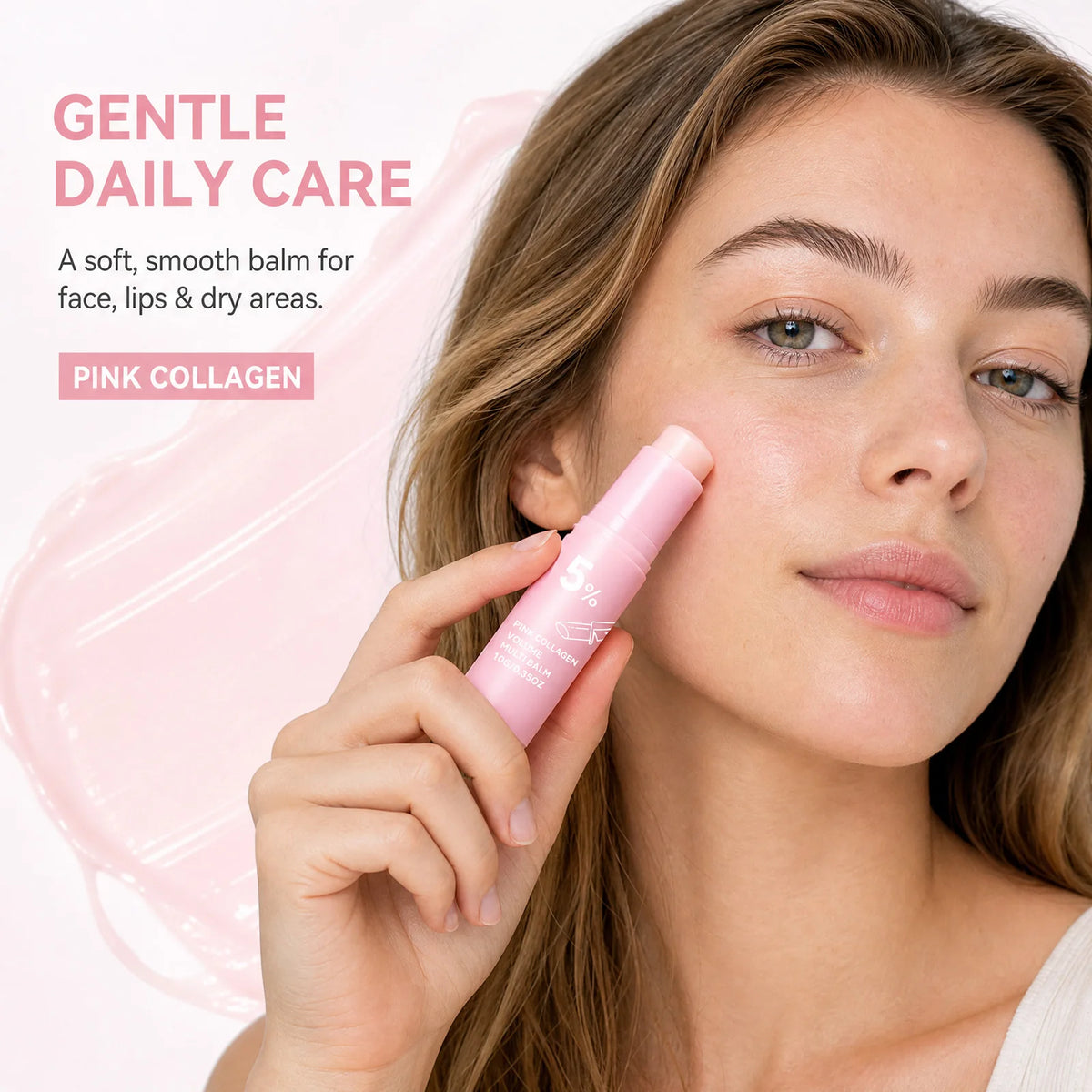 OceAura PDRN Collagen Multi Balm Stick – Face, Lip & Eye Collagen Balm Stick Nixie