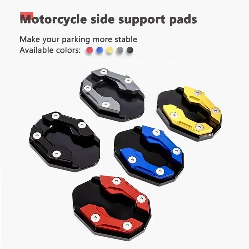 Aluminum Alloy Motorcycle Kickstand Extension Foot Pad Side Stand Kickstand Extension Pad Nixie
