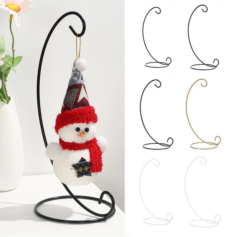 Iron Art Glass Ball Hanging Ornament Stand & Candle Holder