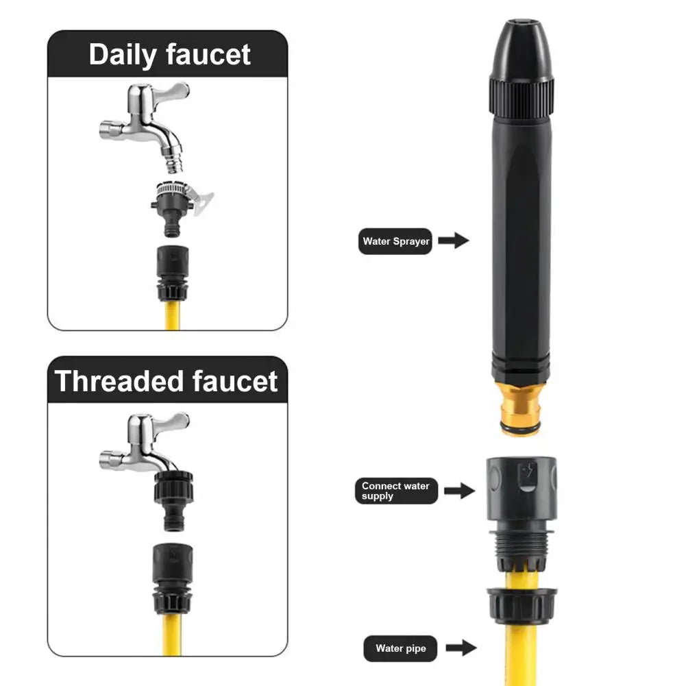 High Pressure Garden Hose Nozzle – 360° Adjustable Spray Garden Hose Nozzle Nixie
