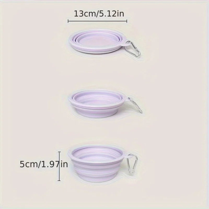350ml Collapsible Silicone Pet Bowl for Travel – Dogs & Cats Collapsible Pet Bowl Nixie