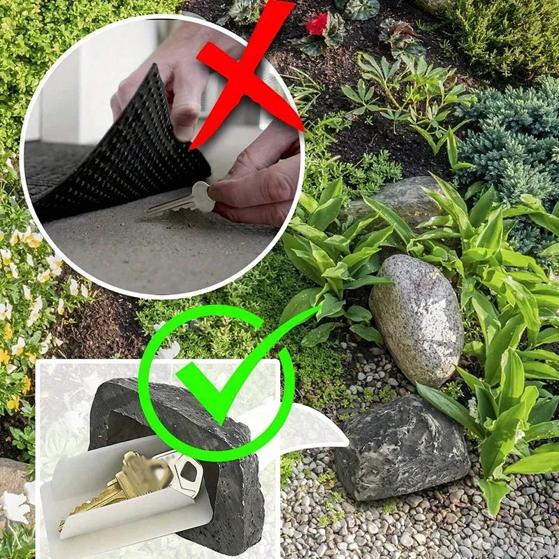 Fake Rock Key Hider – Outdoor Hidden Stone Key Box Hidden Key Box Nixie
