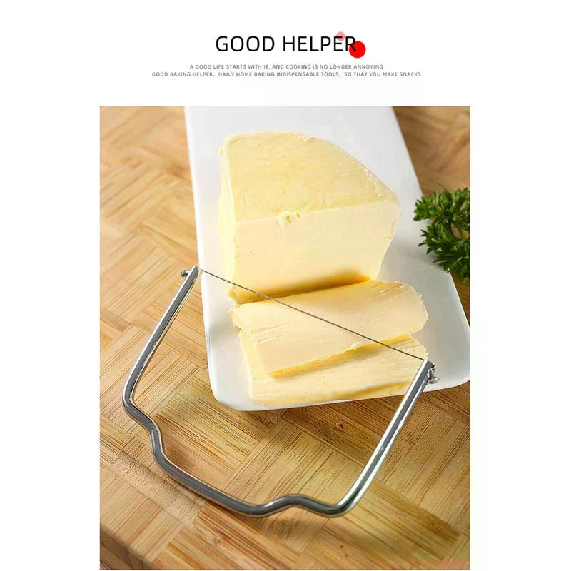Wire Cheese & Butter Slicer – Stainless Steel Kitchen Tool Wire Cheese Slicer Nixie