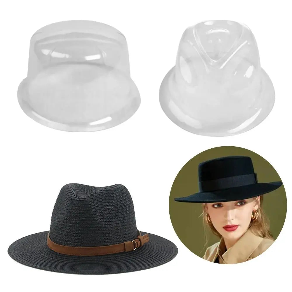 Portable Transparent PVC Hat Display Case & Storage Box