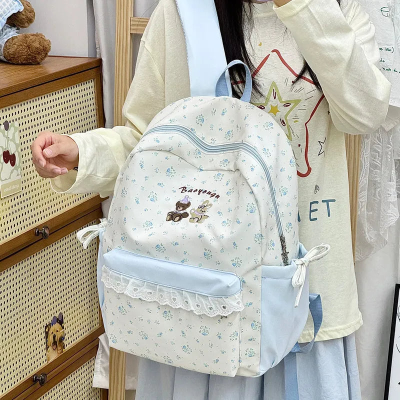 Japanese Cartoon Print Backpack for Girls – Cute School Bag Girls School Backpack Nixie