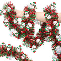 2M Christmas Tinsel Garland Red Green Snowman Ornaments Décor Christmas Garland Nixie 2-Snowman 1Pcs 200cm