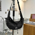 Color-Block Crossbody Bag – Large Capacity Shoulder & Gym Bag Crossbody Shoulder Bag Nixie Black
