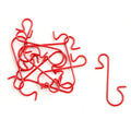 50pcs Metal S-Hooks Christmas Ornament Hangers – 2 Sizes Christmas Ornament Hooks Nixie Red 10pcs-30mm