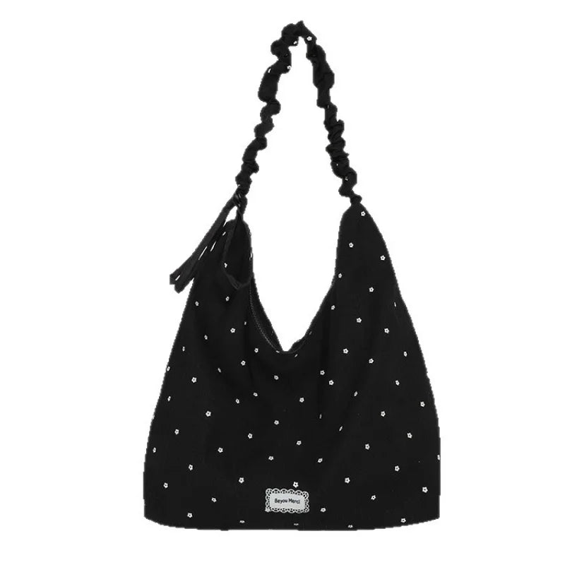 Women's Chiffon Polka Dot Crossbody Bag | Korean Style Tote Crossbody Shoulder Bag Nixie
