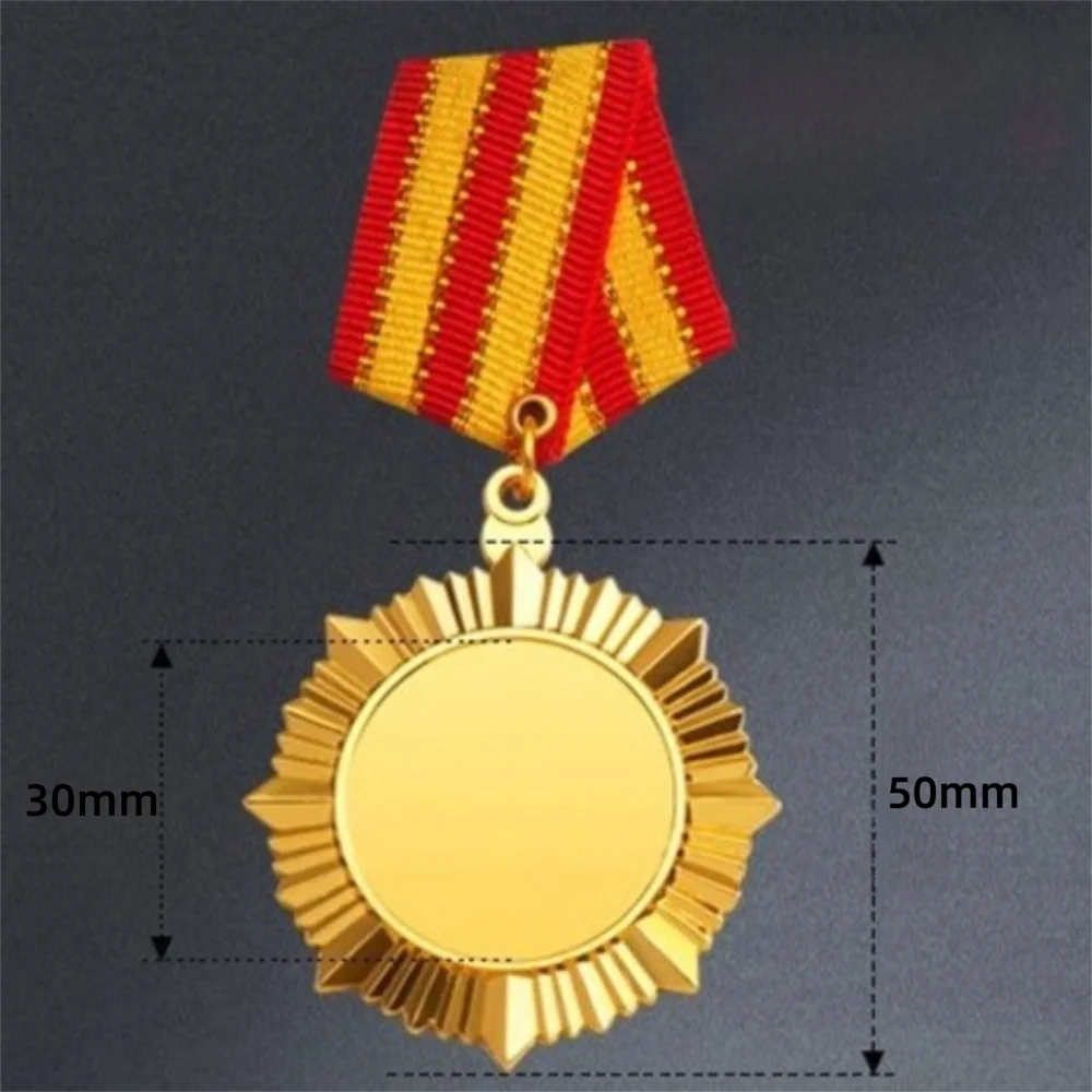 Gold Silver Bronze Award Medals 5cm Zinc Alloy Sports Medals Award Medals Nixie