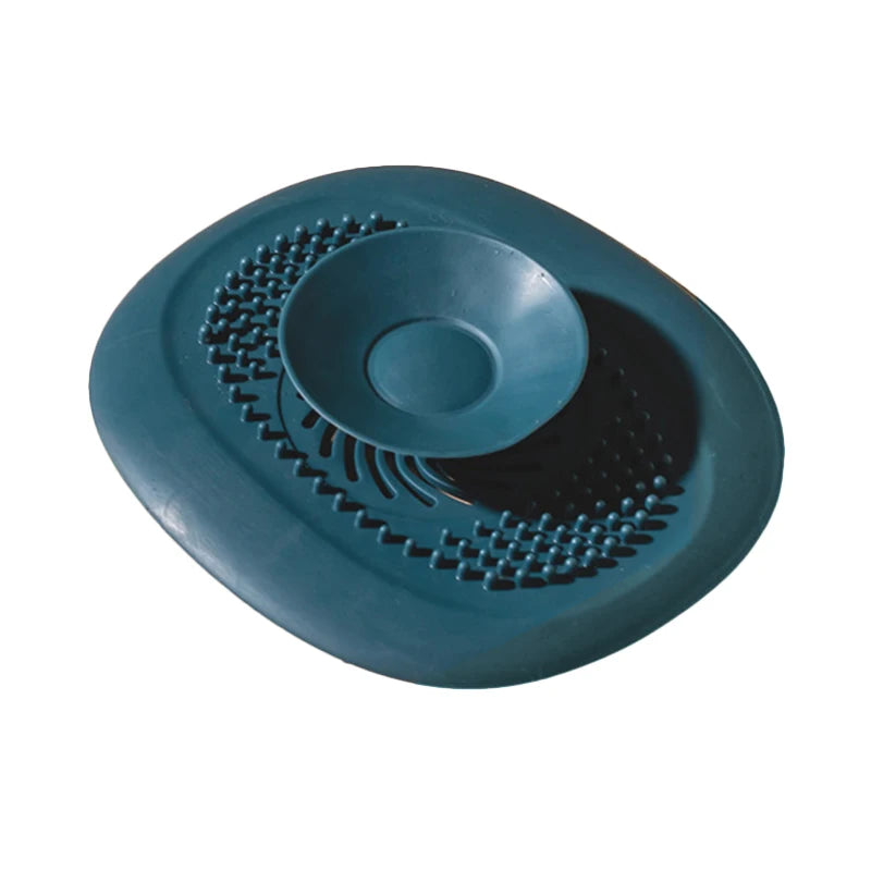 Silicone Hair Catcher Shower Drain Cover & Sink Strainer Drain Strainer Nixie Blue
