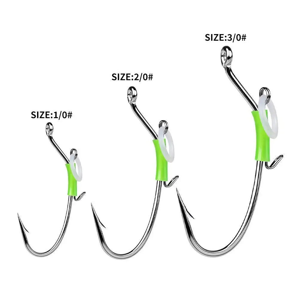 10pcs Luminous Live Shrimp Hooks | High Carbon Steel Barbed Fishing Hooks Nixie