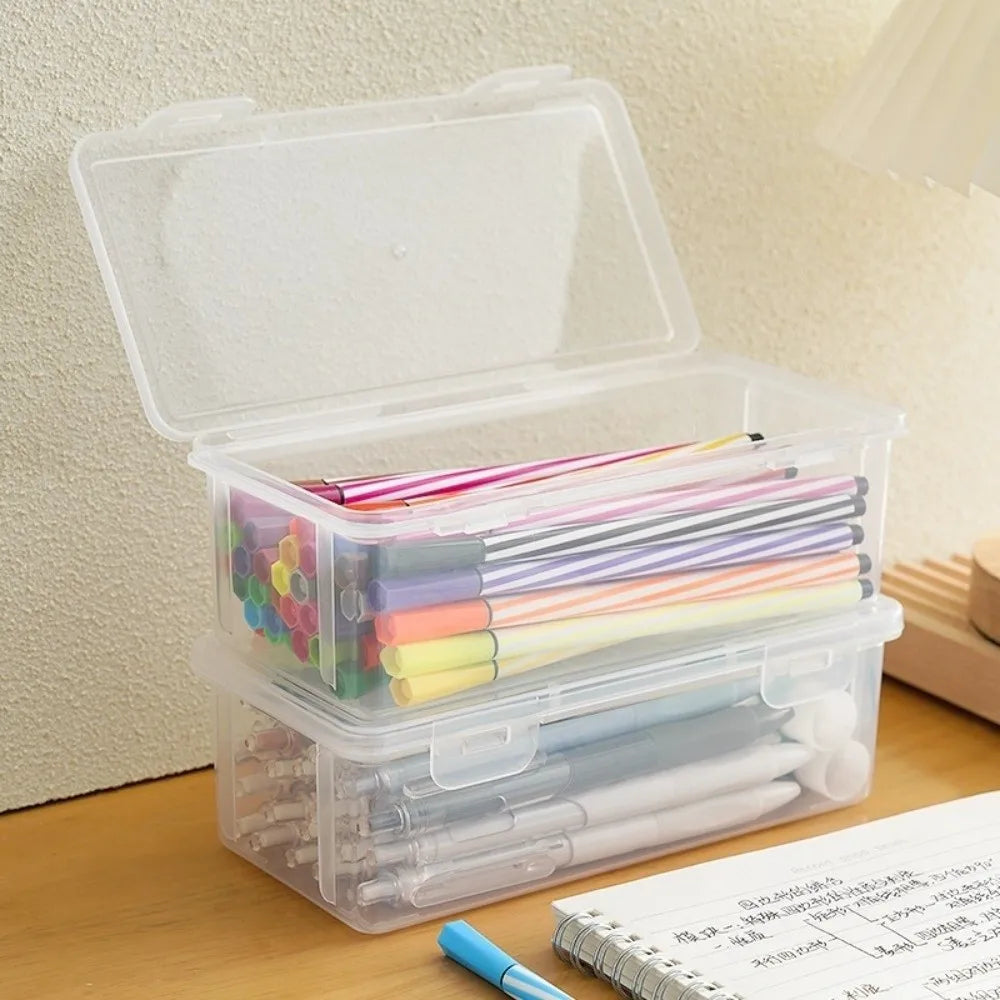 Transparent Desktop Storage Box | Dustproof PP Organizer Desktop Storage Organizer Nixie