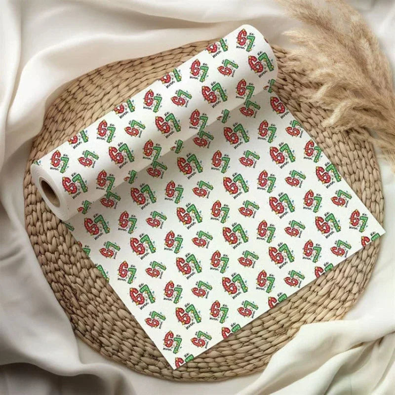 Kids' Christmas Wrapping Paper – Fun Santa Print Gift Wrap Christmas Wrapping Paper Nixie