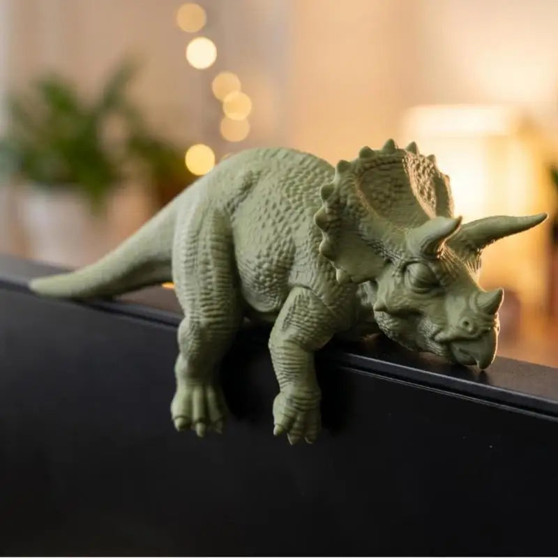 Sleeping T-Rex Monitor Topper Figurine | Cute Desk Dinosaur Desk Figurine Ornament Nixie
