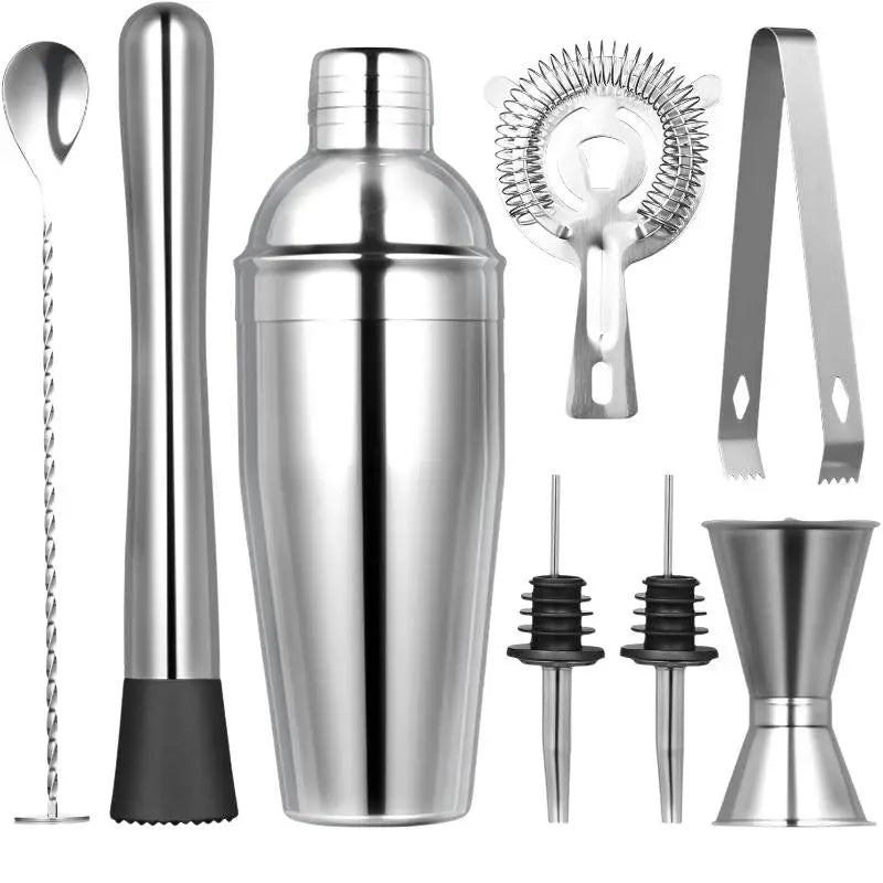 Nixie Stainless Steel Cocktail Shaker Bartender Set – 3/8 Piece Cocktail Shaker Set Nixie