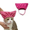 Waterproof Pet Bath Shower Cap – Ear Protection for Cats & Dogs Pet Bathing Cap Nixie Rose Red S