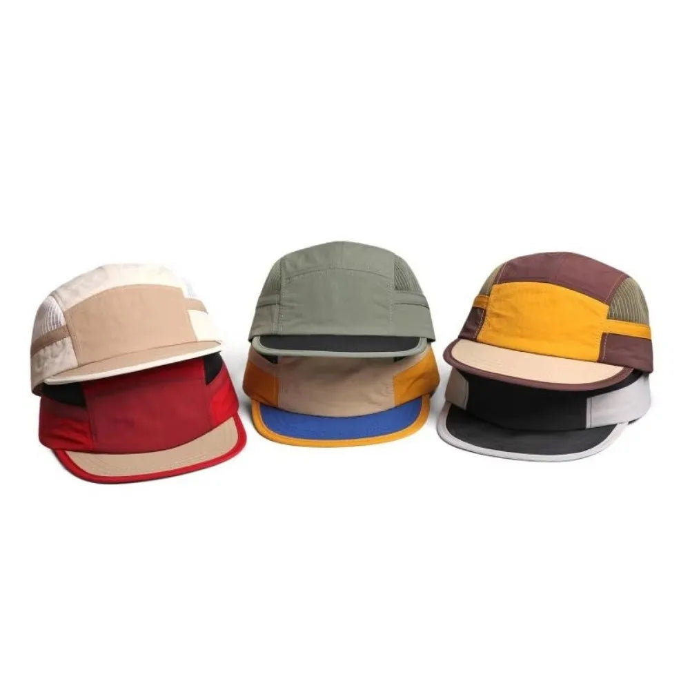 5 Panel Nylon Mesh Baseball Cap – Quick Dry Breathable Hat
