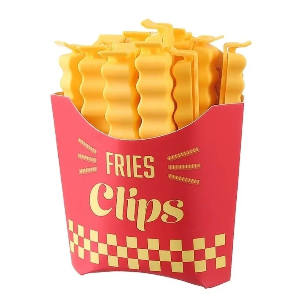 12PCS French Fry Food Sealing Clips – Magnetic & Reusable