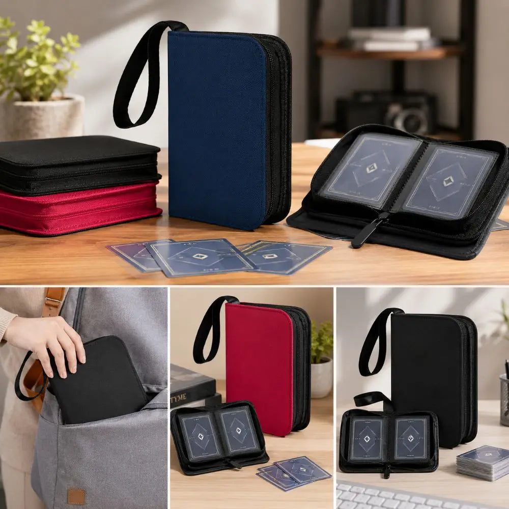 40-Pocket Mini Trading Card Binder – Diamond Leather Album Trading Card Album Nixie