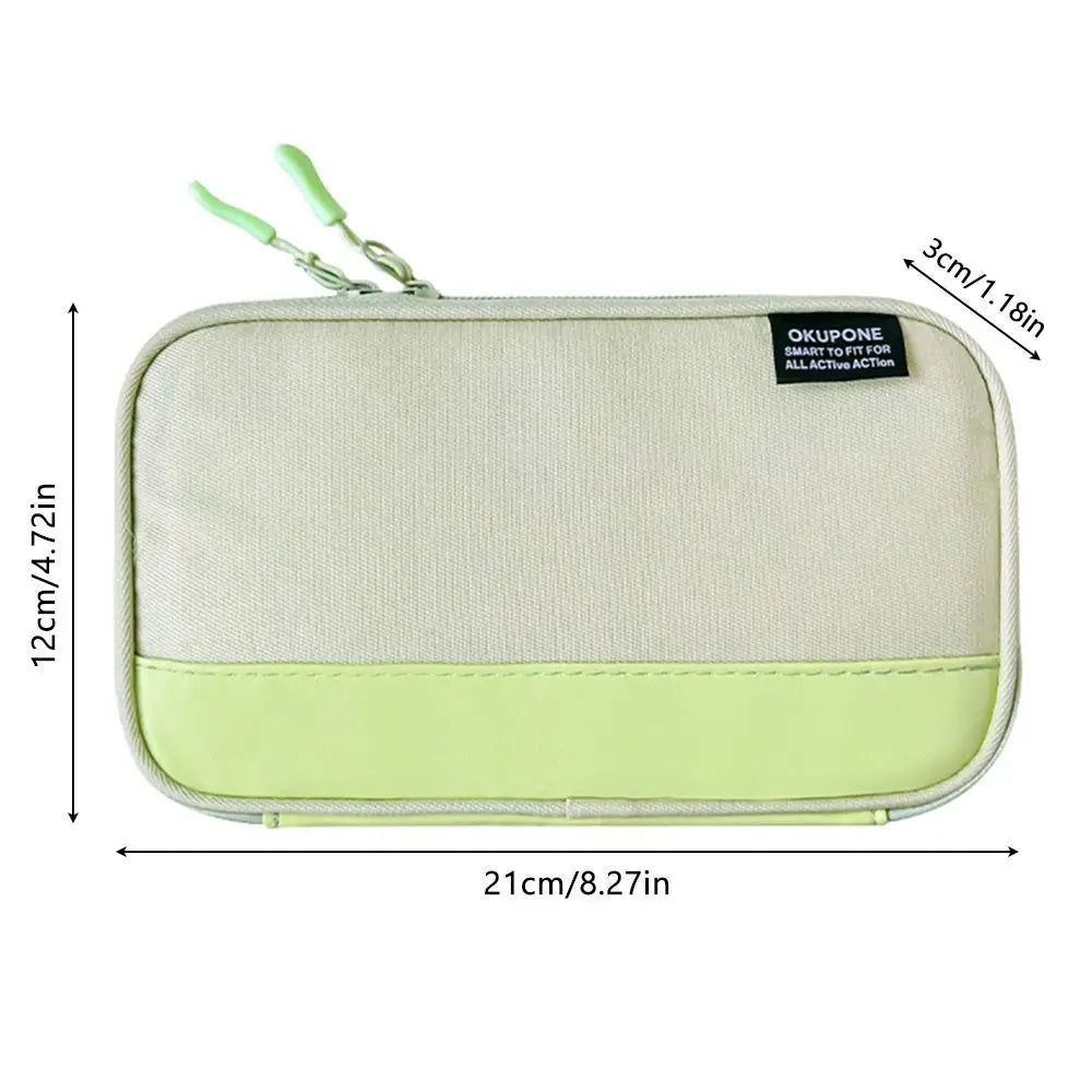 Oxford Pencil Case Ultra-Thin Portable Pen Bag Organizer Pencil Case Nixie