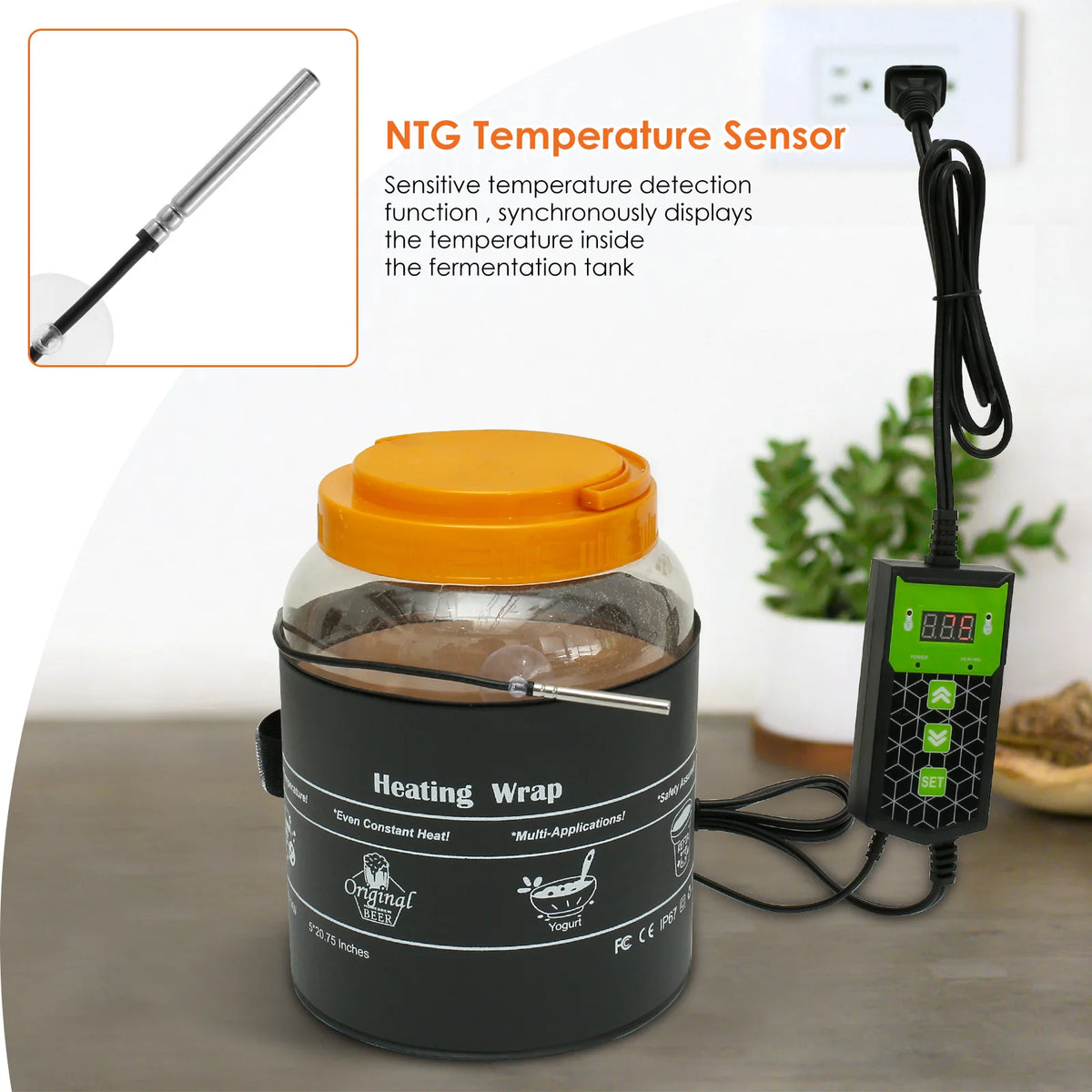 Kombucha Heating Wrap | Even Heat Fermentation Pad by Nixie