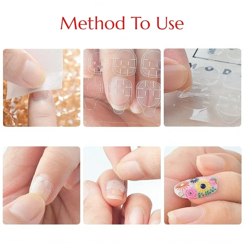Double-Sided Nail Jelly Glue Adhesive Tabs 240pcs – Press-On Nail Adhesive Tabs Nixie
