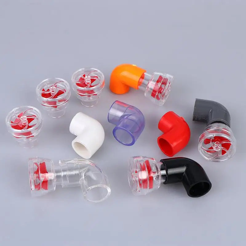 20mm Aquarium Auto-Rotating 5-Blade Wave Maker Fan Nozzle Kit Aquarium Wave Maker Nixie