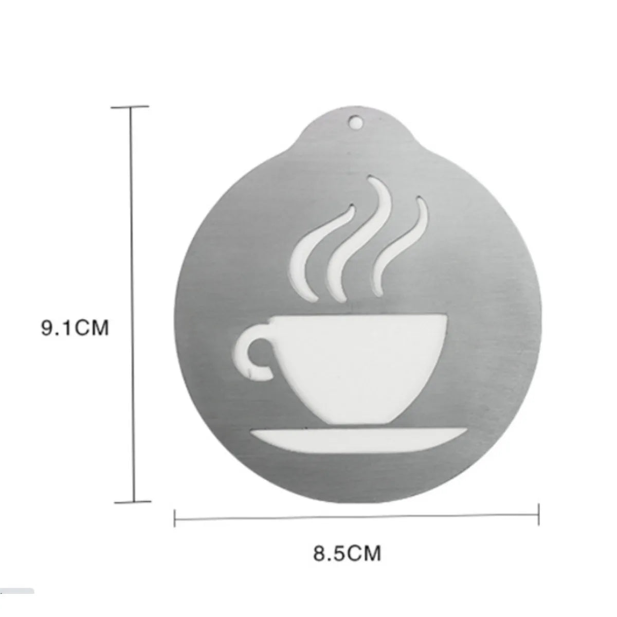 5-Piece Stainless Steel Latte Art Stencils & Cappuccino Templates Coffee Decorating Stencils Nixie