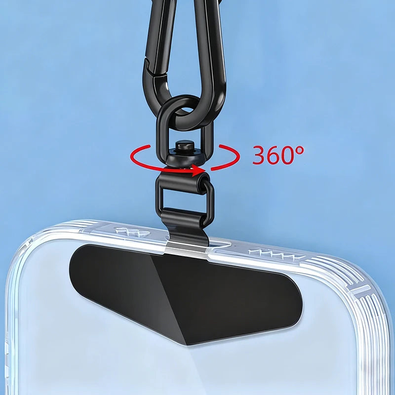 Steel Phone Lanyard Patch Clip – Anti-Drop Metal Strap Tab Phone Lanyard Clip Nixie