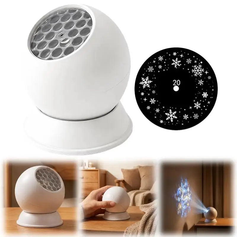360° Rotating LED Snowflake Projector Light – Indoor & Outdoor LED Projection Light Nixie