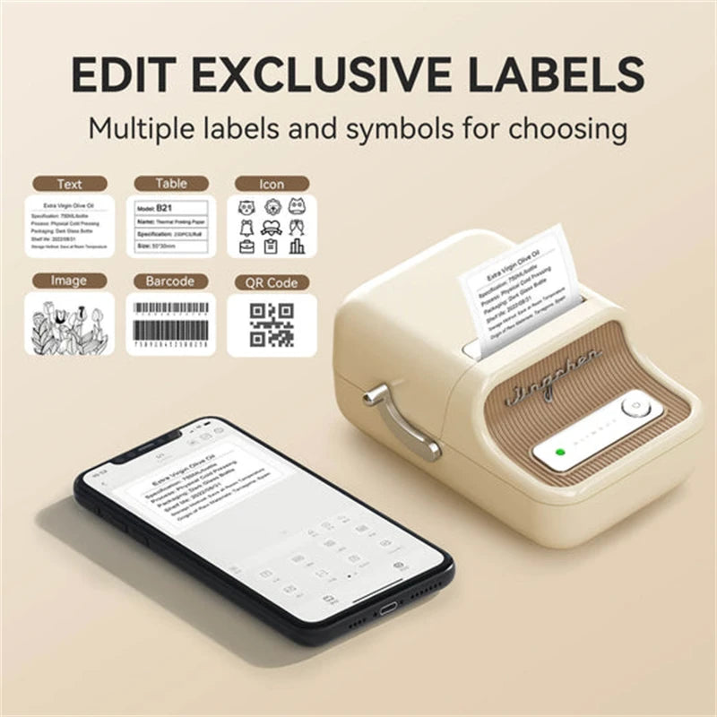 Niimbot B21/B1 Portable Bluetooth Thermal Label Printer