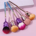 Rose Nail & Makeup Brush Set – Soft Wool Bristles | Nixie Nail Makeup Brush Nixie MULTI