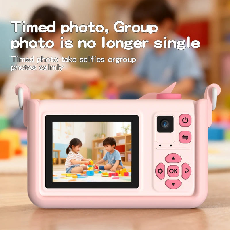 Kids Digital Dual Camera 1080P HD + 32GB Card | Cat Design Kids Digital Camera Nixie