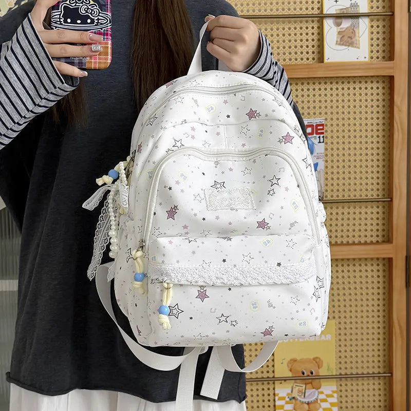 Japanese Starry Forest Backpack – Girls School & Travel Bag Student Backpack Nixie