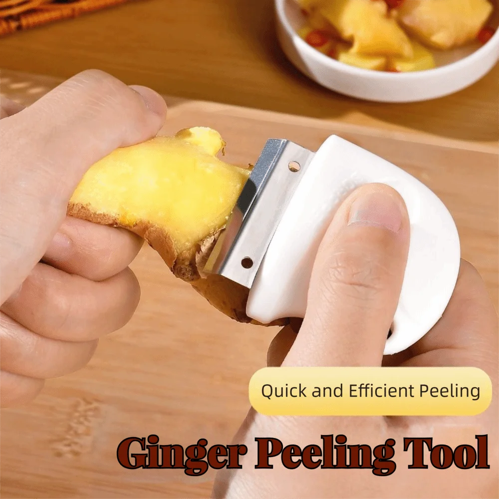 Stainless Steel Garlic Peeler & Stem Removal Tool – Curved Garlic Peeler Tool Nixie