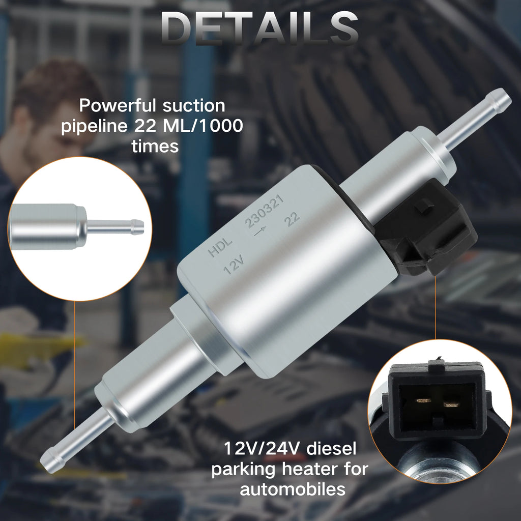 Car Diesel Heater Fuel Pump 12V 24V 22ML – Parking Heater Diesel Heater Fuel Pump Nixie